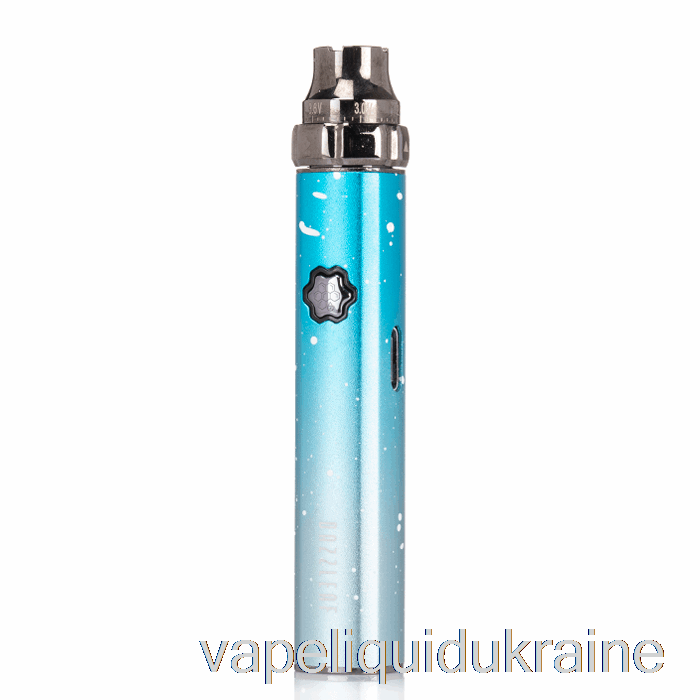 Vape Ukraine DAZZLEAF SQUARii Top Twist 510 Battery Sky Blue Splatter